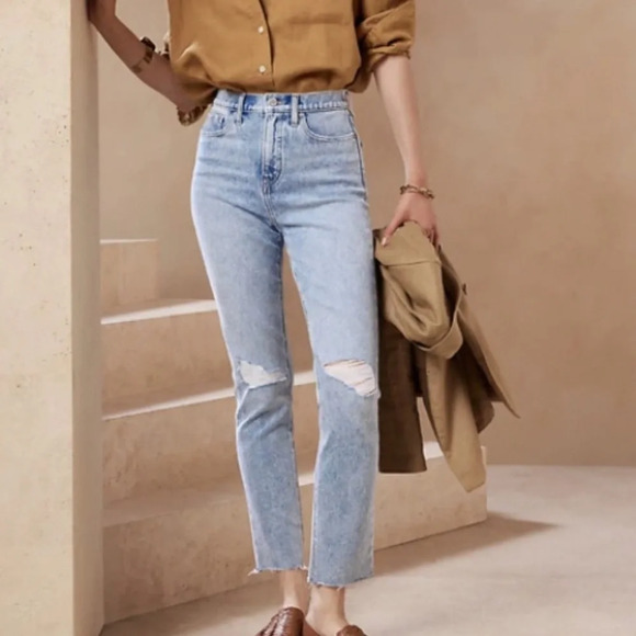 Banana Republic Ultra High Rise Slim Fit Jeans Size 26 - Picture 3 of 7